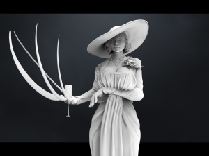 Lady Dimitrescu Alcina Resident evil 8 village 3D print model 3D Print Model