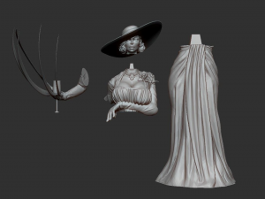 Lady Dimitrescu Alcina Resident evil 8 village 3D print model 3D Print Model