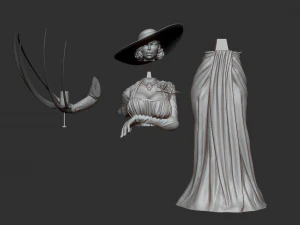 Modello di stampa 3D del villaggio di Lady Dimitrescu Alcina Resident evil 8 Modello di stampa 3D