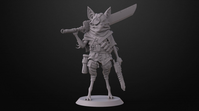 Biomutant character model for 3d printing 3D print model 3D 프린트 모델 .c4d .max .obj .3ds .fbx .stl .blend 