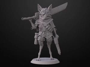 Модель персонажа-биомутанта для 3D-печати Модель для 3D-печати 3D Принт Модель