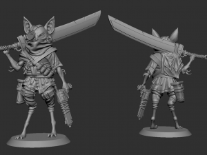 Biomutant character model for 3d printing 3D print model 3D 프린트 모델