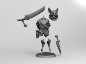 Biomutant character model for 3d printing 3D print model 3D 프린트 모델