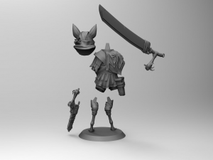 Biomutant character model for 3d printing 3D print model 3D 프린트 모델