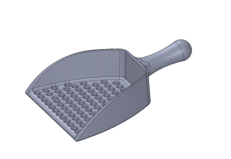 Cat litter scoop 3Dモデル .c4d .max .obj .3ds .fbx .stl .blend