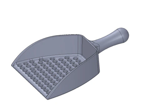 Paletta per lettiera per gatti Modello 3D