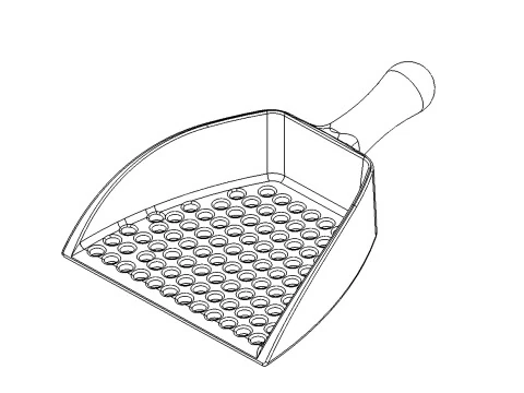 Cat litter scoop 3D Model