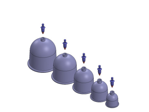 Cupping Therapy Cup 3D Printable Model Modello 3D