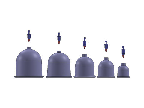 Cupping Therapy Cup 3D Printable Model Modello 3D