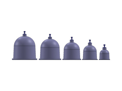 Cupping Therapy Cup 3D Printable Model Modello 3D