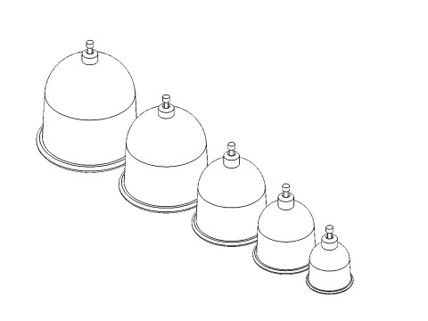 Cupping Therapy Cup 3D Printable Model Modello 3D
