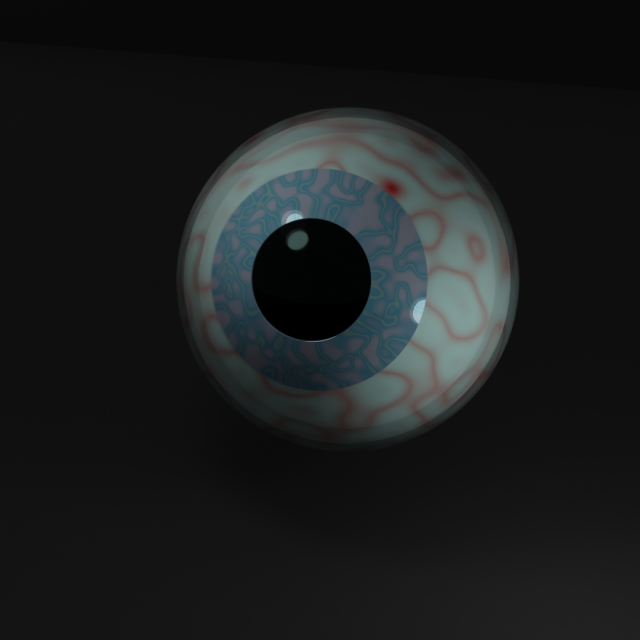 Blue-pink eye 3D-Modell .c4d .max .obj .3ds .fbx .stl .blend 
