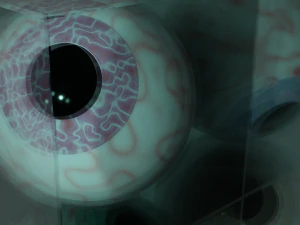 黄棕色的眼睛 3D 模型