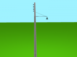 Vintage lamp post 3D Model