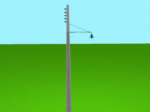 Zabytkowa latarnia Model 3D