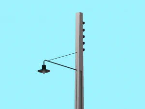 Zabytkowa latarnia Model 3D