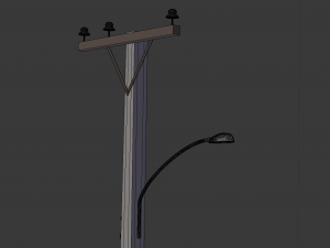 Vintage lamp post 002 3D मॉडल