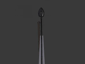Vintage lamp post 002 3D Model