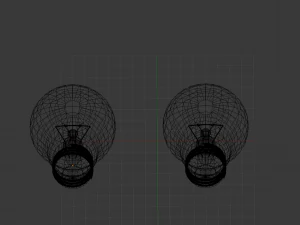 Transparent and white bulb 001 3D Model