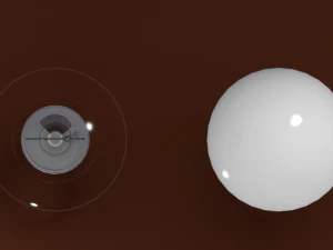 Transparent and white bulb 001 3D Model