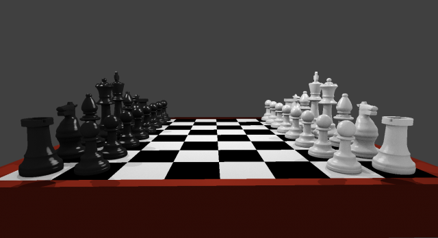 Chess set 001 3D Модель .c4d .max .obj .3ds .fbx .stl .blend 