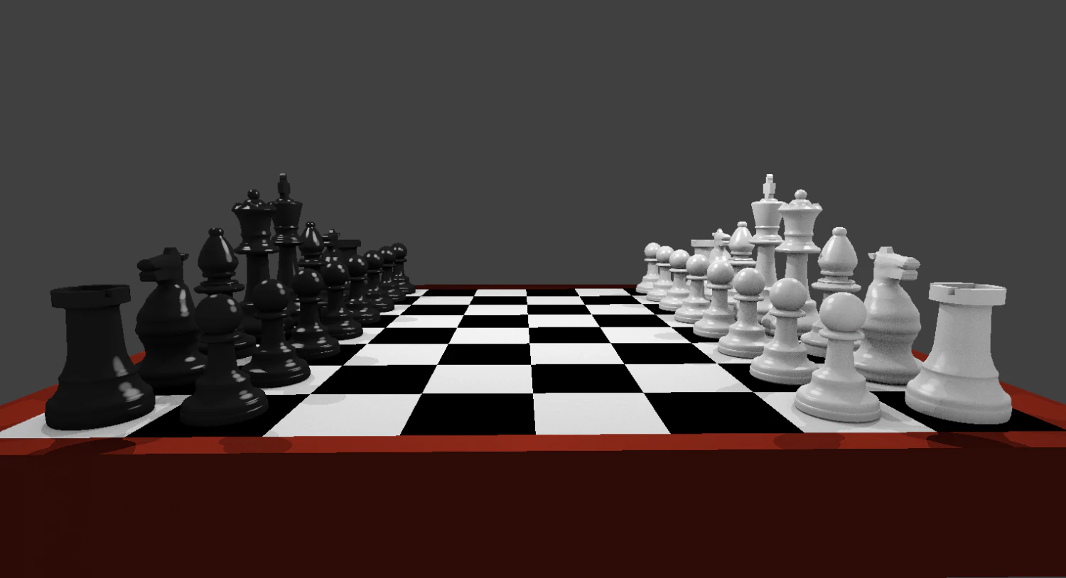 Chess set 001 3D Model .c4d .max .obj .3ds .fbx .stl .blend 
