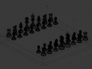 Chess set 001 3D Модель