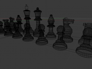 Chess set 001 3D Модель