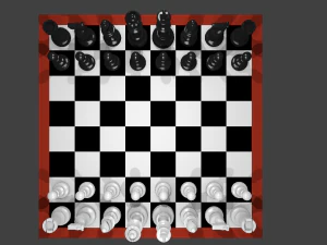 Chess set 001 3D Model