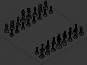Chess Set 003 3D मॉडल