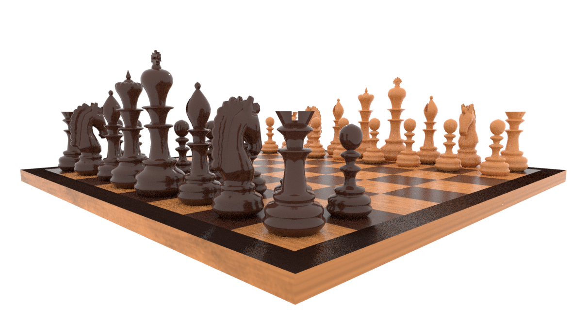 Conjunto de xadrez de Staunton Modelo 3D $129 - .fbx .max .obj
