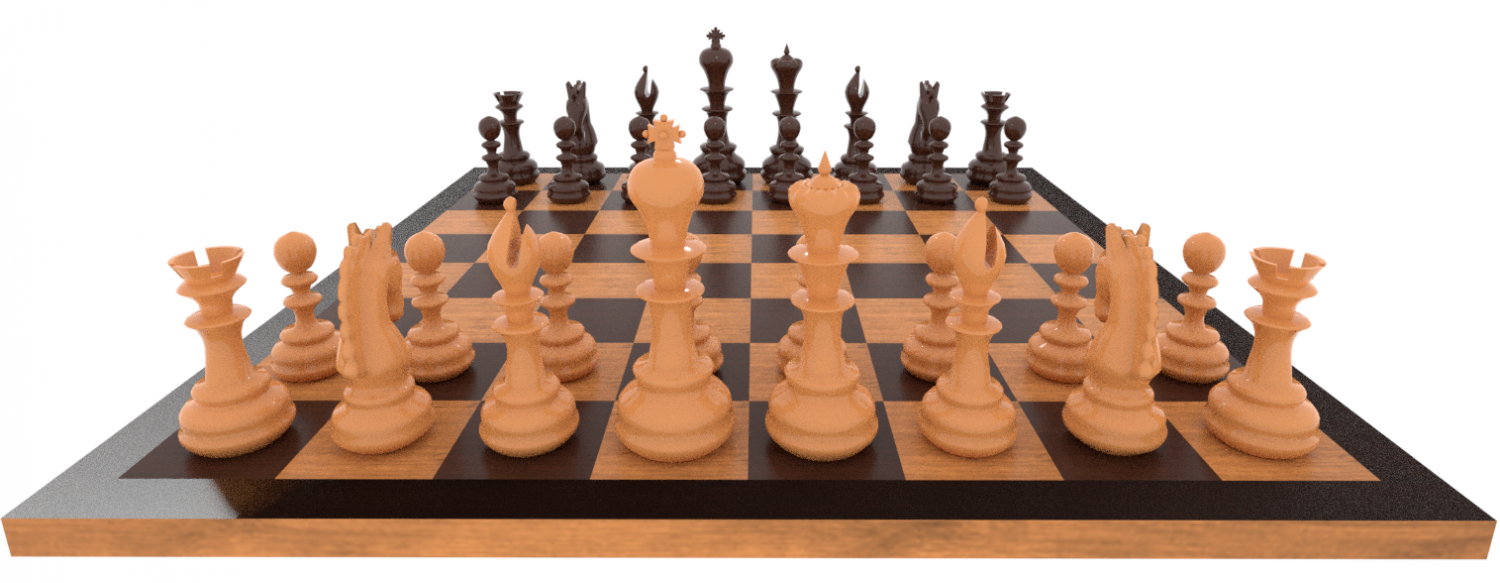 Chess Pieces Board Open Ready To Play 3D Model in Board Games 3DExport