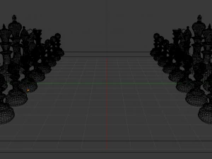 Chess Set 003 3D Model