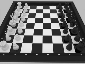 Chess Set 004 3D Model