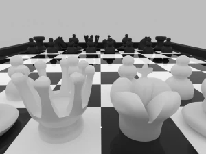 Chess Set 004 3D Model