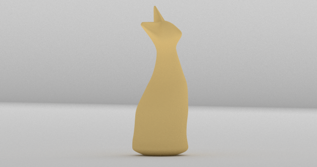 Cat Sculpture 001 Modèles 3D en vedette .c4d .max .obj .3ds .fbx .stl .blend 