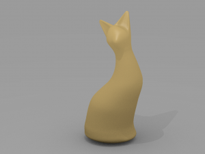 Cat Sculpture 001 Modèles 3D en vedette