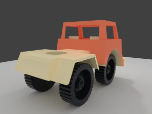 Toy truck 001 3D Print Model