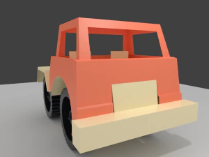 Toy truck 001 3D Print Model