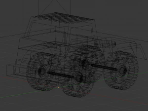 Toy truck 001 3D Print Model