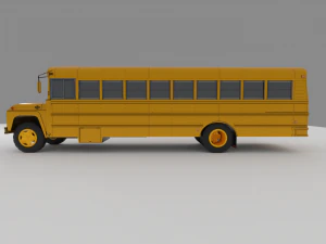 Vintage Bus 001 3D Model