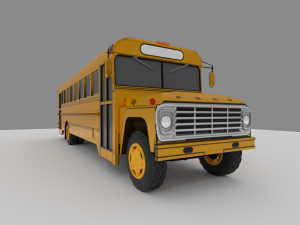Vintage Bus 001 3D मॉडल