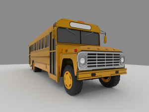 Vintage Bus 001 3D Model