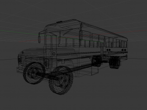 Vintage Bus 001 3D मॉडल