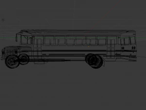 Vintage Bus 001 3D Model