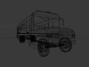 Vintage Bus 001 3D मॉडल