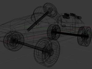 Pedal Kart 001 3D Model