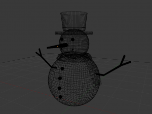 Snowman 001 Modello 3D
