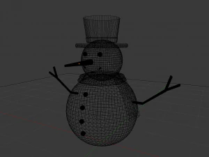 Snowman 001 3D Model