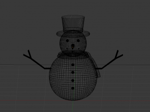 Snowman 001 Modello 3D